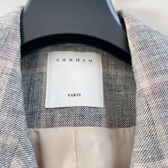 PICTURE UPDATED, 99% NEW SANDRO WOOL BLAZER, SIZE 36, S - Picture 8 of 11